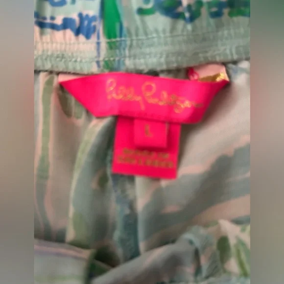 EUC Lilly Pulitzer Bal-Harbour Whisper Blue Mid-Rise Wide Leg Palazzo Pants - Picture 13 of 15